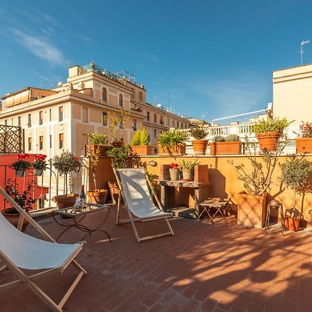 Bright And Comfy Terraced Apartment In Trastevere Róma Kültér fotó